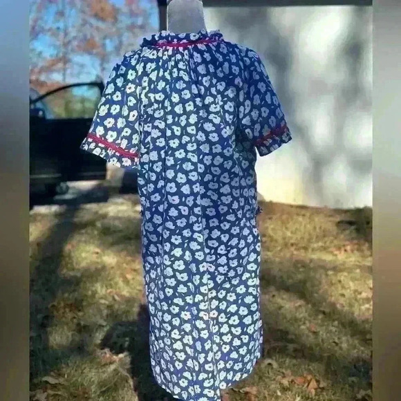 Vintage Floral Blue Dress - Picture 8 of 8